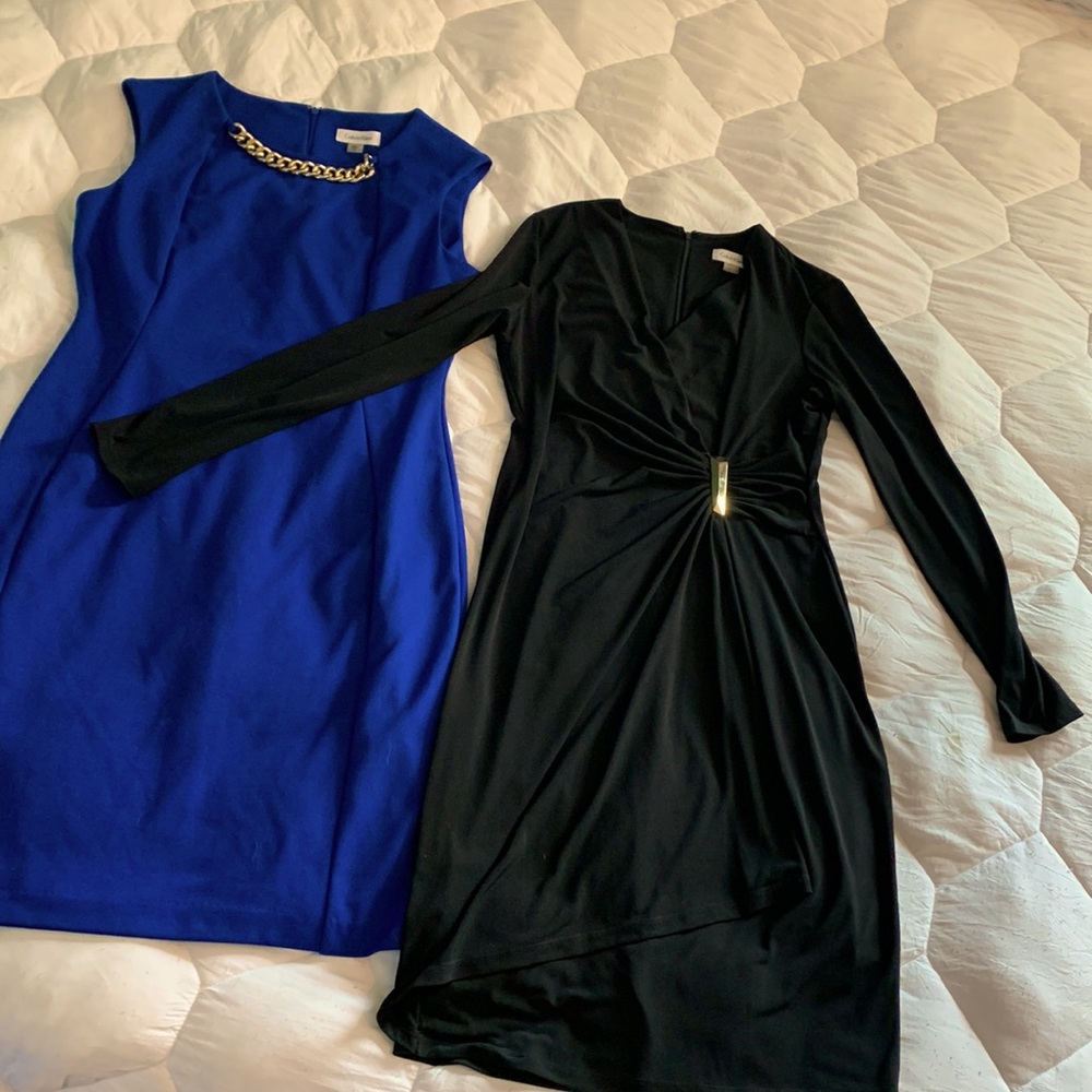 TWO CALVIN KLEIN DRESSes they are brand new without tags. Never worn .